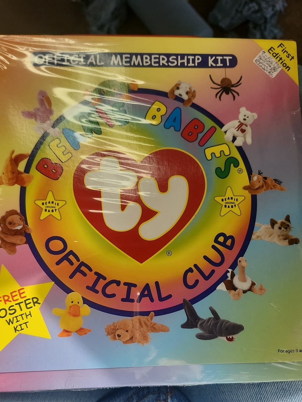 Ty BEANIE BABY Multicolor Official Club Kit 1998 Stickers